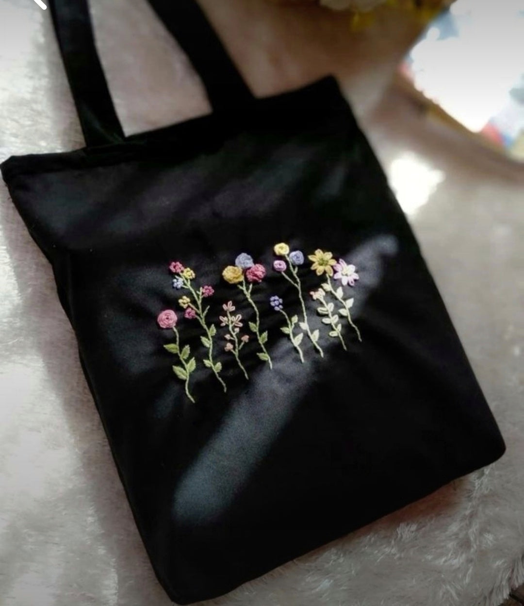 Midnight bloom tote