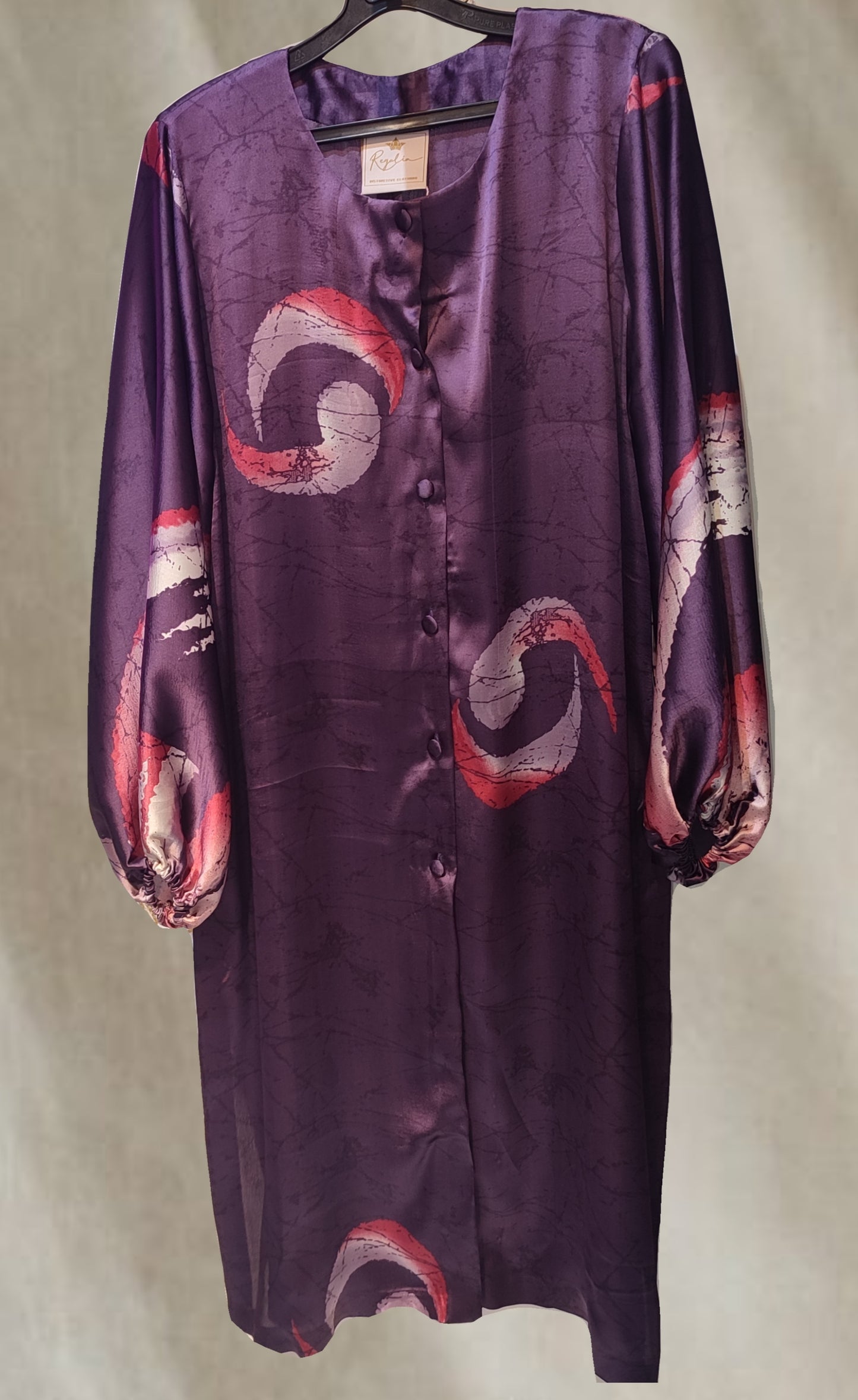 Amethyst Swirl Batik Top -T00069