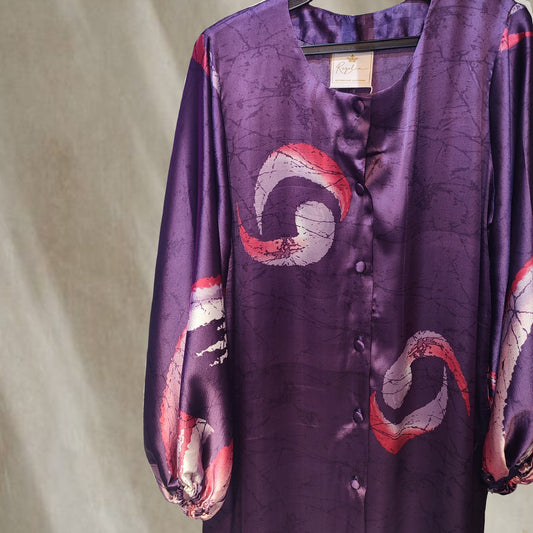 Amethyst Swirl Batik Top -T00069